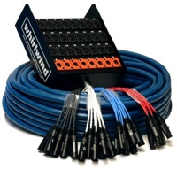 

Whirlwind Medusa Standard Series MS-16-8-SB 200' Audio Snake Cable, 16 XLR Inputs, 8 Returns, 1/4" TRS Return Connectors