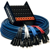 

Whirlwind 200' Box to Fan 8 1/4" TRS Medusa Snake Cable, 24 XLR Inputs