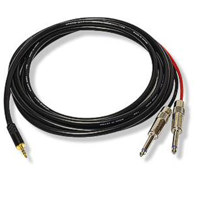 

Whirlwind Connect Series MST2TS 6' 3.5mm TRS Male to 2x1/4" TS Male Canare MR202-2AT Cable