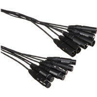 

Whirlwind 50' Medusa Multitrack Series 6-Channel XLR Female to XLR Male Fanout Snake Cable