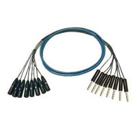 

Whirlwind 50' Medusa Multitrack Series 8-Channel XLR Male to 1/4" TRS Male Fanout Snake Cable