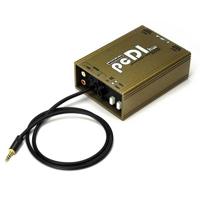 

Whirlwind PCDI Audio Direct Box with 1/8" Hardwired Input Tail, 20Hz-20kHz Frequency Response, 1/4" TS Input Jacks, Color Coded XLR Output Jacks