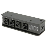 

Whirlwind SBNL 1x NL4 to 4x NL4 Parallel-Wired SpeakOn Splitter for Multiple Speaker Cabinet