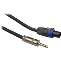 

Whirlwind 50' NL4 Speakon to Dual Banana Male 12 Gauge Single Line Speaker Cable, +/-1 Wired