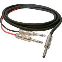 

Whirlwind 25' 1/4" TRS Stereo Male to 2x 1/4" TS Mono Male Insert Cable