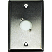 

Whirlwind WP1/1H Wall Mounting Plate, 1 Gang, Punched for 1 XLR, Stainless Steel