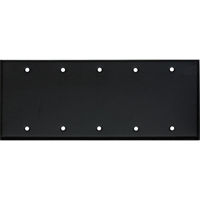 

Whirlwind WP5B/0H Wall Mounting Plate, 5 Gang, Blank, Black