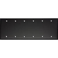 

Whirlwind WP6B/0H Wall Mounting Plate, 6 Gang, Blank, Black