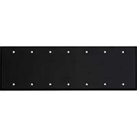 

Whirlwind WP7B/0H Wall Mounting Plate, 7 Gang, Blank, Black