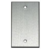 

Whirlwind WPX1B/0H Wall Mounting Plate, 1 Gang, .125" Black Anodized Aluminum, Blank