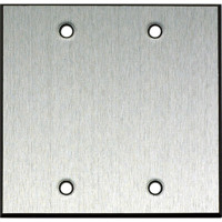 

Whirlwind WPX2/0H Wall Mounting Plate, 2 Gang, .125" Clear Anodized Aluminum, Blank