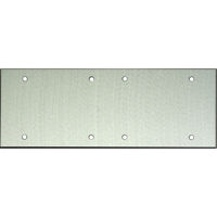 

Whirlwind WPX6/0H Wall Mounting Plate, 6 Gang, .125" Clear Anodized Aluminum, Blank