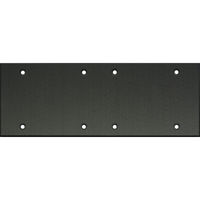 

Whirlwind WPX6B/0H Wall Mounting Plate, 6 Gang, .125" Black Anodized Aluminum, Blank