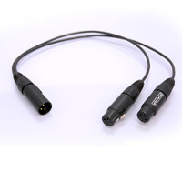

Whirlwind 1.5' XLR Male to 2 XLR Female Y Adapter Cable