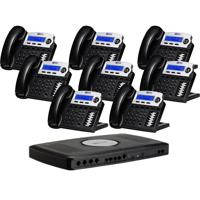 

XBlue X16 Small Office Digital Phone System, Includes 8x Telephones, Voice Server, Charcoal