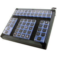 

X-Keys XK-60 60-Keys USB Programmable Keyboard, Blue and Red Backlighting