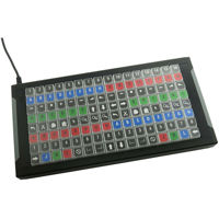 

X-Keys XKE-128 128-Keys USB KVM Keyboard, Blue and Red Backlighting