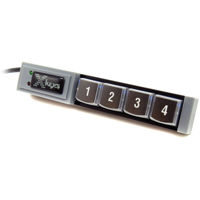 

X-Keys XK-4 USB Stick with Four Programmable Keys, Blue Backlighting