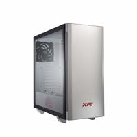 

XPG Invader Mid-Tower Brushed Aluminum PC Case, 2x 120mm Fans, Front ARGB Downlight with ARGB Controller, White
