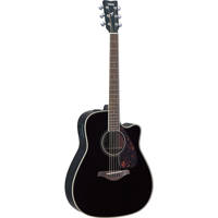 

Yamaha FGX720SCA Solid Top Cutaway Acoustic Electric Guitar with 1-Way Preamp, Built-In Tuner, Nato Back and Sides, Nato Neck, Rosewood Bridge and Fingerboard, 20 Frets, Black