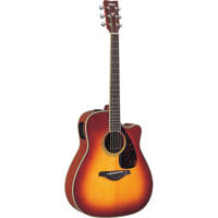 

Yamaha FGX720SCA Solid Top Cutaway Acoustic Electric Guitar with 1-Way Preamp, Built-In Tuner, Nato Back and Sides, Nato Neck, 20 Frets, Brown Sunburst