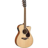 

Yamaha FSX720SC Small Body Cutaway Acoustic-Electric Guitar, System55T Preamp, Solid Spruce Top, Nato Back and Sides, Nato Neck, Natural