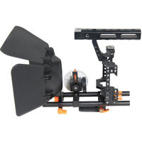 

YELANGU C500 CH4 Camera Cage with Matte Box and Follow Focus, Orange Trim
