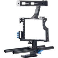 

YELANGU C5 Camera Video Cage Kit for Sony GH4/A7, Blue