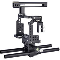 

YELANGU CA7 Camera Cage Kit with Top Handle Grip Stabilizer for Sony A7 Series Camera, Black