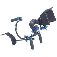 

YELANGU D110 Shoulder Mount Rig with Matte Box, Follow Focus, C Shape Arm for DSLR & VCR