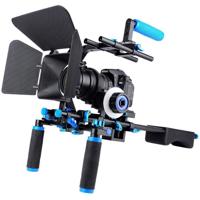 

YELANGU D204 Shoulder Rig Video Shooting Kit with C-shape Handle, Matte Box M1, Follow Focus F0