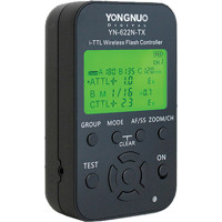 

Yongnuo YN-622N-TX 7-Channel i-TTL Wireless Flash Controller for Nikon Cameras, 2.4GHz Frequency, 1/8000sec Sync Speed