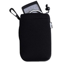 

Zing Drawstring Lens Pouch Medium - Black with Black Top Hem (7" long/4"diameter)