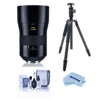 

Zeiss Otus 100mm f/1.4 Apo Sonnar ZE Series Manual Focusing Lens for Canon EF - Bundle With FotoPro X-Go Max Carbon Fiber Tripod with Built-In Monopod, FPH-62Q Ball Head, Cleaning Kit, Cloth