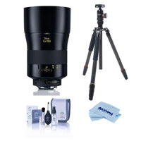 

Zeiss Otus 100mm f/1.4 Apo Sonnar ZF.2 Manual Focusing Lens for Nikon Cameras - Bundle With FotoPro X-Go Max Carbon Fiber Tripod with Built-In Monopod, FPH-62Q Ball Head, Cleaning Kit, Microfiber Cloth