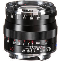 

Zeiss 50mm f/2.0 T* Planar, ZM Lens for Zeiss Ikon & Leica M Mount Rangefinder Cameras, Black