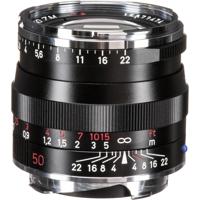 

Zeiss 50mm f/2.0 T* Planar, ZM Lens for Zeiss Ikon & Leica M Mount Rangefinder Cameras, Black (Open Box)