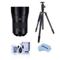 

Zeiss OTUS 55mm F/1.4 Apo Distagon T* ZE Lens for Canon EF - Bundle With FotoPro X-Go Max Carbon Fiber Tripod with Built-In Monopod, FPH-62Q Ball Head, Cleaning Kit, Microfiber Cloth