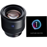 

Zeiss 85mm f/1.8 Batis Series Lens for Sony Full Frame E-mount NEX Cameras with Capture One Pro Photo Editing Software