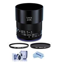Zeiss Loxia 25mm f/2.4 Lens for Sony E Mount - Bundle With Hoya NXT Plus 52mm 10-Layer HMC UV Filter, Hoya NXT Plus, 52mm HMC Circular Polarizer Filter, Cleaning Kit, Microfiber Cloth