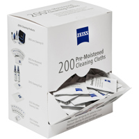 

Zeiss Pre-Moistened Cleaning Cloth for Camera Lenses, Binoculars and Scopes, Box of 200