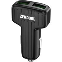 

Zendure 30W Car Charger with QC 3.0 and Dual USB Ports, Black