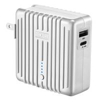 

Zendure MIX GO 5,000mAh 2-In-1 Power Bank and Wall Charger with Power Delivery and US, UK, EU Plug, Silver