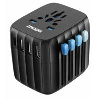 

Zendure Passport 30W USB-C Global Travel Adapter with Auto-Resetting Fuse, Black