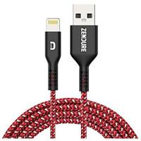 

Zendure 1m SuperCord Kevlar USB to Lightning Cable, Red