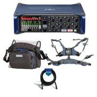 

Zoom F8n Multi-Track Field Recorder - Bundle With Orca OR-28 Mini Sound Bag, Orca OR-40 Harness for Audio Bags, 20' Heavy Duty 7mm Rubber XLR Microphone Cable