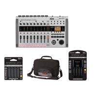 

Zoom R24 Recorder / Interface / Controller / Sampler, - Bundle With Gator G-MULTIFX-1510 Effects Pedal Bag, Panasonic Charger with 4 Pro Eneloop AA Size Batteries, 4x Eneloop Pro AA NiMH Batteries