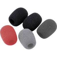

Zoom WSL-1 Windscreens for LMF-2 Lavalier Microphone, 5-Pack (Black/Red/Gray)
