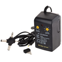

Adorama Seven Star by 1.5 volt - 12 volt DC, 500mA Universal AC Converter with Multiple Connector Ends.