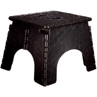 

E-z Foldz E-z Foldz Plastic 9" Step Stool, Supports up to 300 lbs., Black